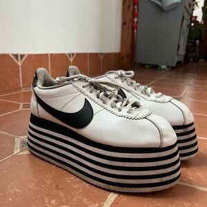 Nike Cortez x Comme des Garcons Check white Women’s sneakers size 8